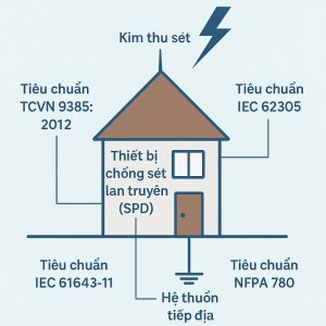 Các tiêu chuẩn chống sét bạn cần biết khi làm nhà